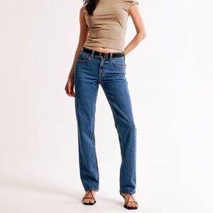 Abercrombie and Fitch mid-rise 90s straight jeans - 31 curve love
